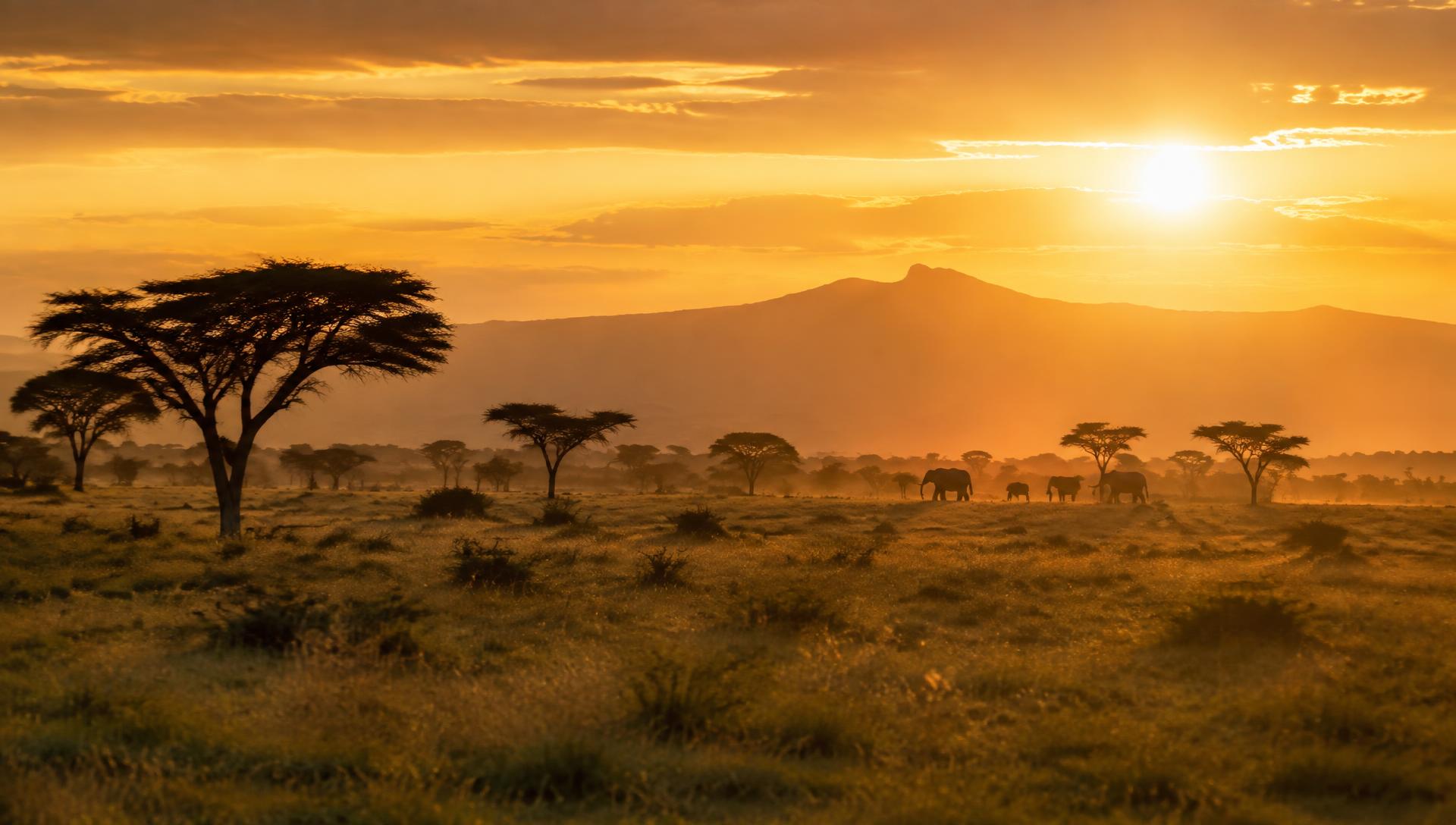 Kenyan savanna landscape